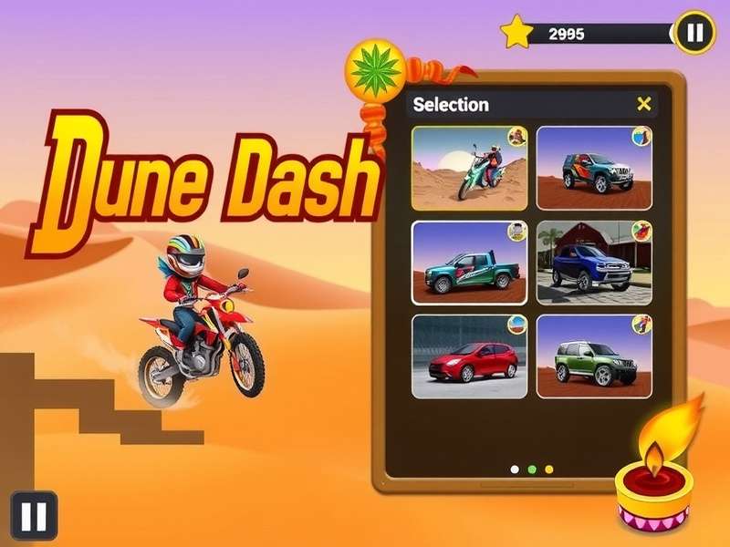 Dune Dash Game Screenshot - Desert Racing Adventure